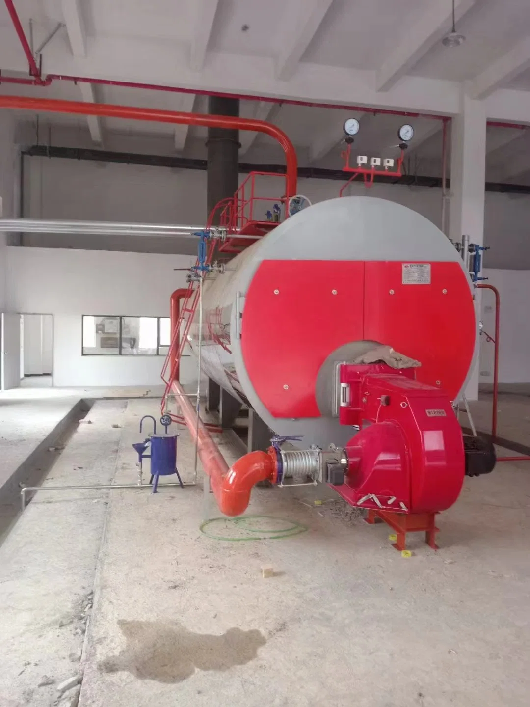 China High quality/High cost performance  Three-Pass 97% Thermal Efficiency 8 T Fire Tube Heavy Oil Waster Oil Natural Gas Fired Steam Boiler for Chemical Paper Industry