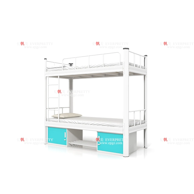 Venta caliente Mobiliario de dormitorio Dormitary Metal Double Bunk Bed