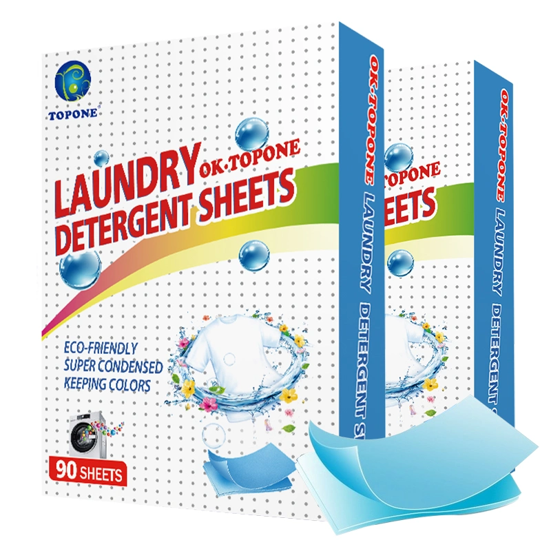 Topone Brand China Best Wholesale Laundry Detergent Sheet Household Cleaning Product for Apparel