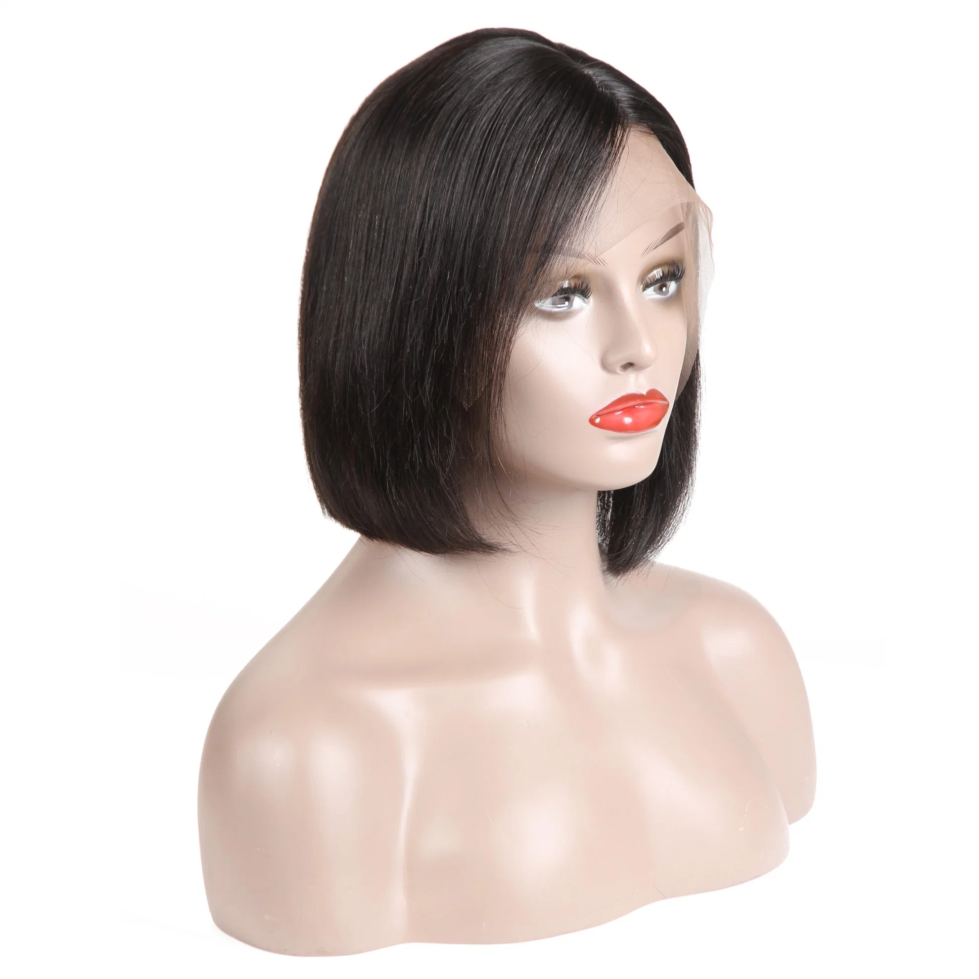 Kbeth Human Hair Wig for Black Woman High quality/High cost performance  Peruvian Hair Extensions Short Cut 100% Virgin Natural Straight Hair Full Lace Wigs Wholesale/Supplier Price