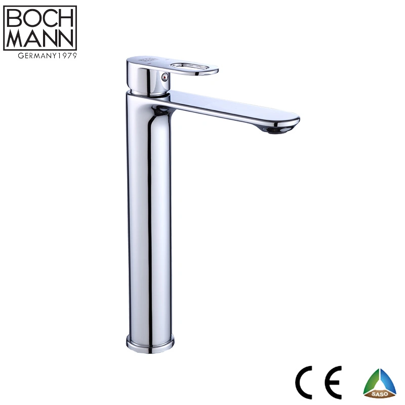 Ultra Thin Round Shape Slim Long Basin Faucet