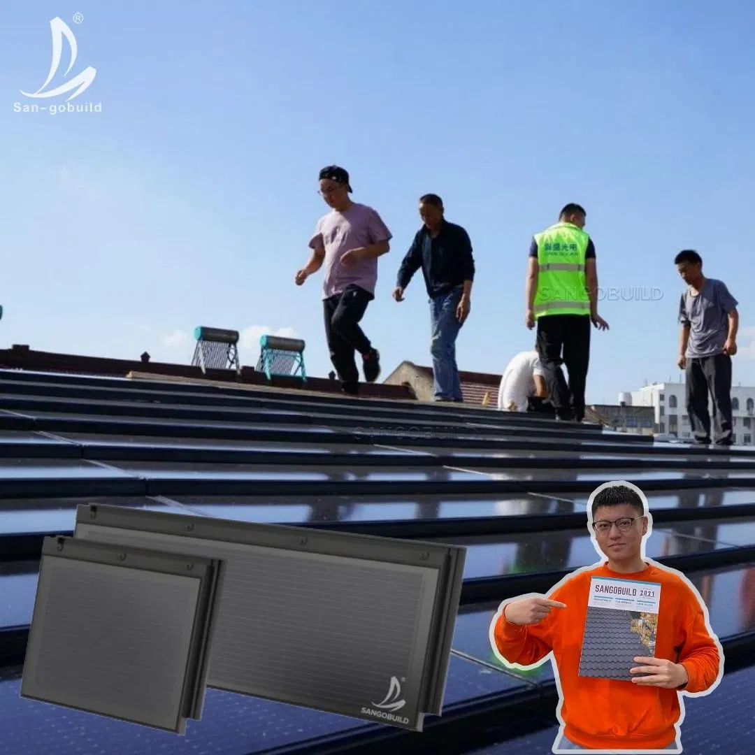 High Power Generation Efficiency Europe Solar Power System Monocrystalline Solar Roofing Sheets