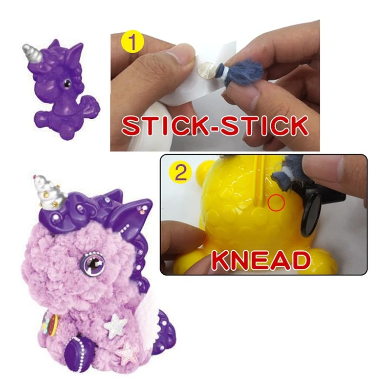 Christmas Toys DIY Parent-Child Interaction Hand Made Animal Cute DIY Sewing Plush Doll Art and Craft Gift for Kids