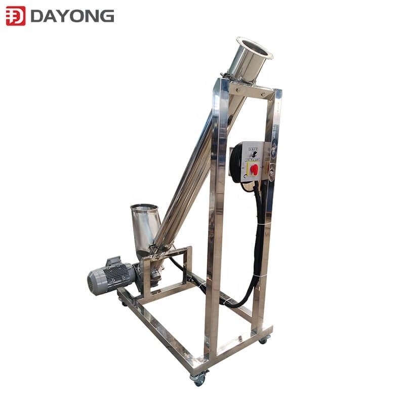 Conveying Feeder Auto Feeding Machine PVC Hopper Mini Screw Conveyor