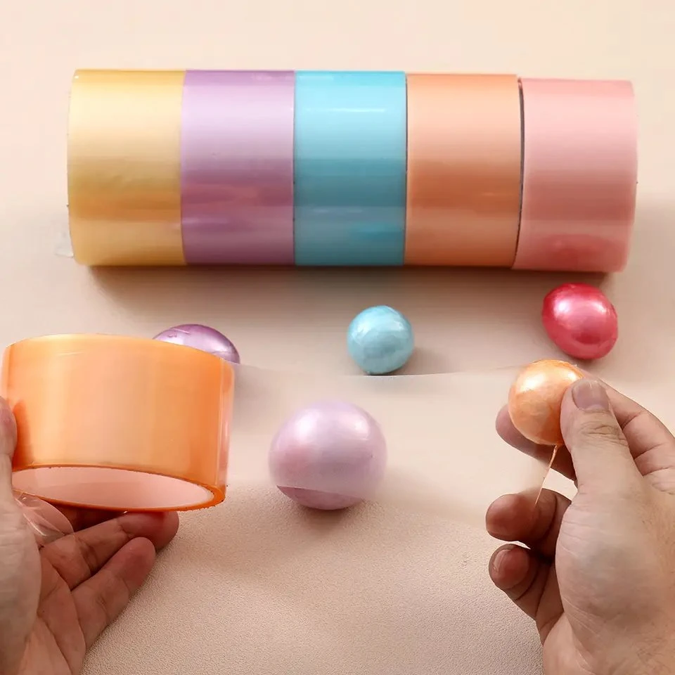 Tik especial pegajosa quente Tok Anti Stress Brinquedos descompressão adesivo colorido bola pegajosa Tape