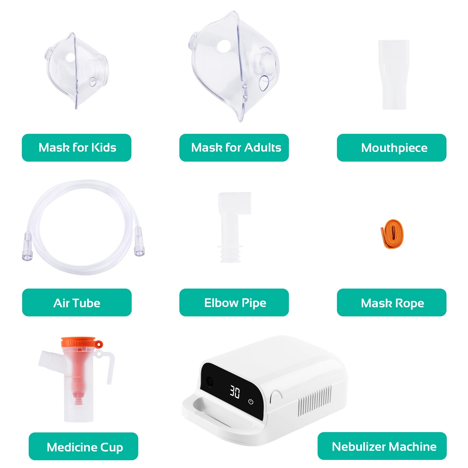 Nebulizador de aerossol para uso doméstico Nebulizador para adultos e crianças