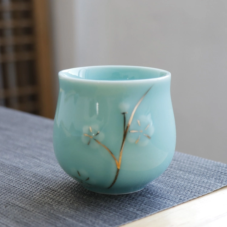 Céramique Glaze taches Pigment Mugs bol tasse porcelaine Bleu turquoise Couleur