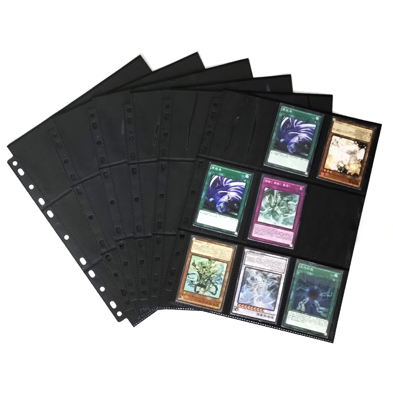 Accept Customized 11 Hole 9 Pocket Double Side R Corner PP Inner Page for Card Collection