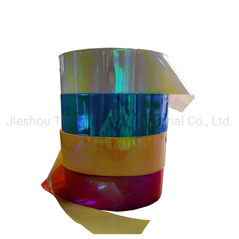 Iridescent Film PVC Film for Candy Wrapper Holographic Film Twist PET Candy Packaging Film Rainbow Film