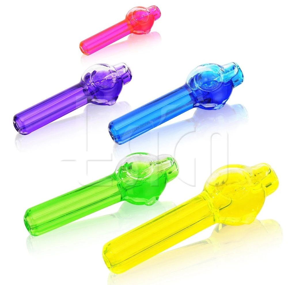 Esigo Heady Glass Smoking Pipe Assorted Bright Colors Cooling Glycerin Hand Pipe Wholesale Tobacco Pipe Glass Water Pipe Accessories