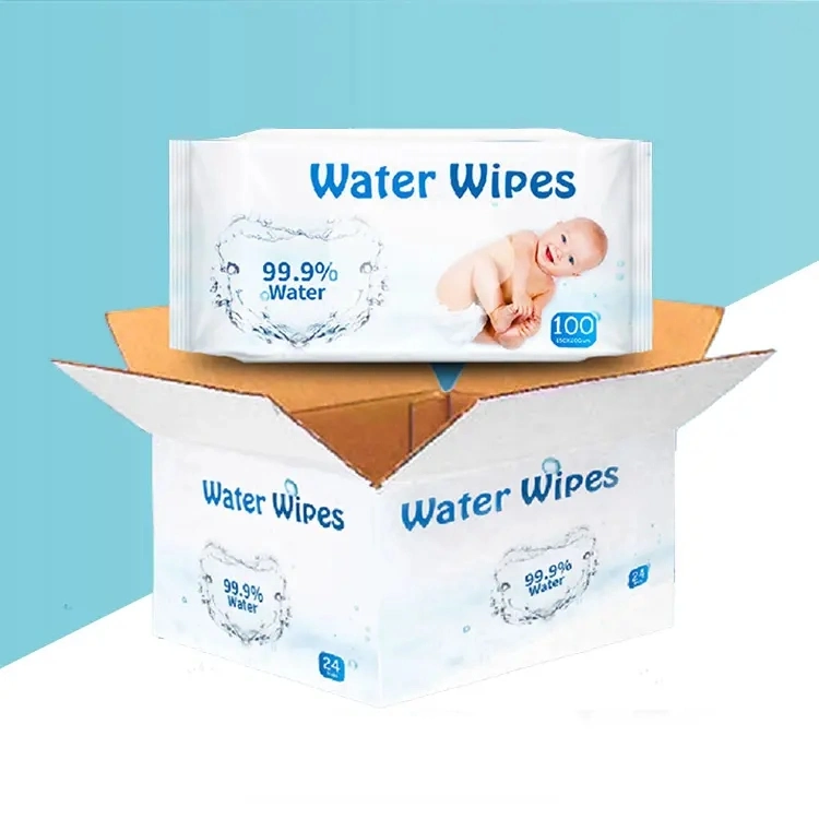 60CT Sensitive Non-Woven Baby Waterwipes Baby Wipes