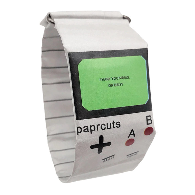 Nuevos productos calientes 2019 Digital OEM personalizado E LED reloj de pulsera reloj de papel Papel