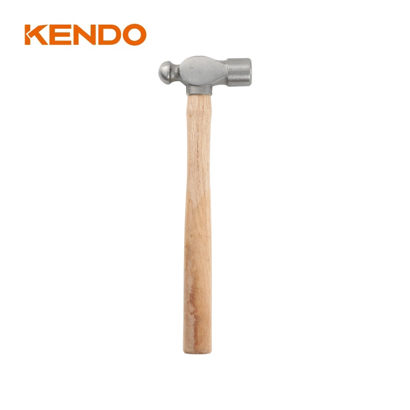 Kendo Wood Handle Ball Pein Hammer Fully Polished Smooth Face Leaves Fewer Marks on Surfacesclassic Wood Handle