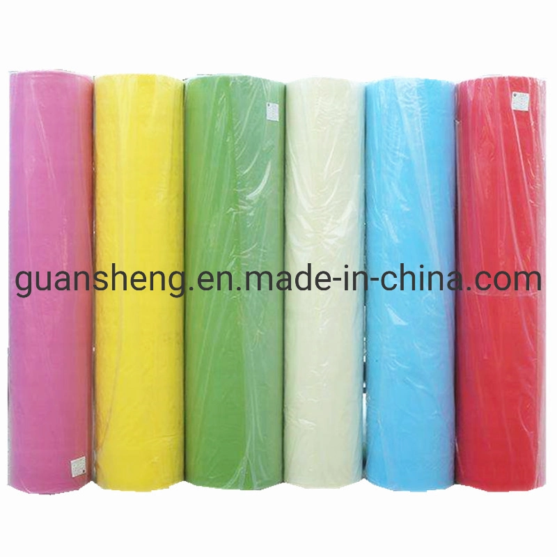 Buen material Eco-friendly Nuevo Diseño hilado bonded PP enlace no tejido Tela con mejor Precio fabricado en China Alta calidad