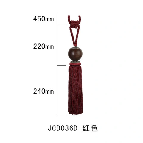 Jarcar Chinese Design Wooden Material Tassels for Curtains Handmade Tassels Tieback Curtain Accessories Fringe Tassels Blind Tassels