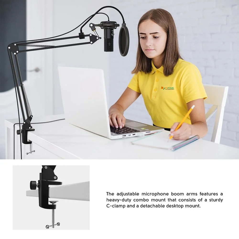 Condenser USB Mic Desktop Gaming Youtube Recording Studio Microphone