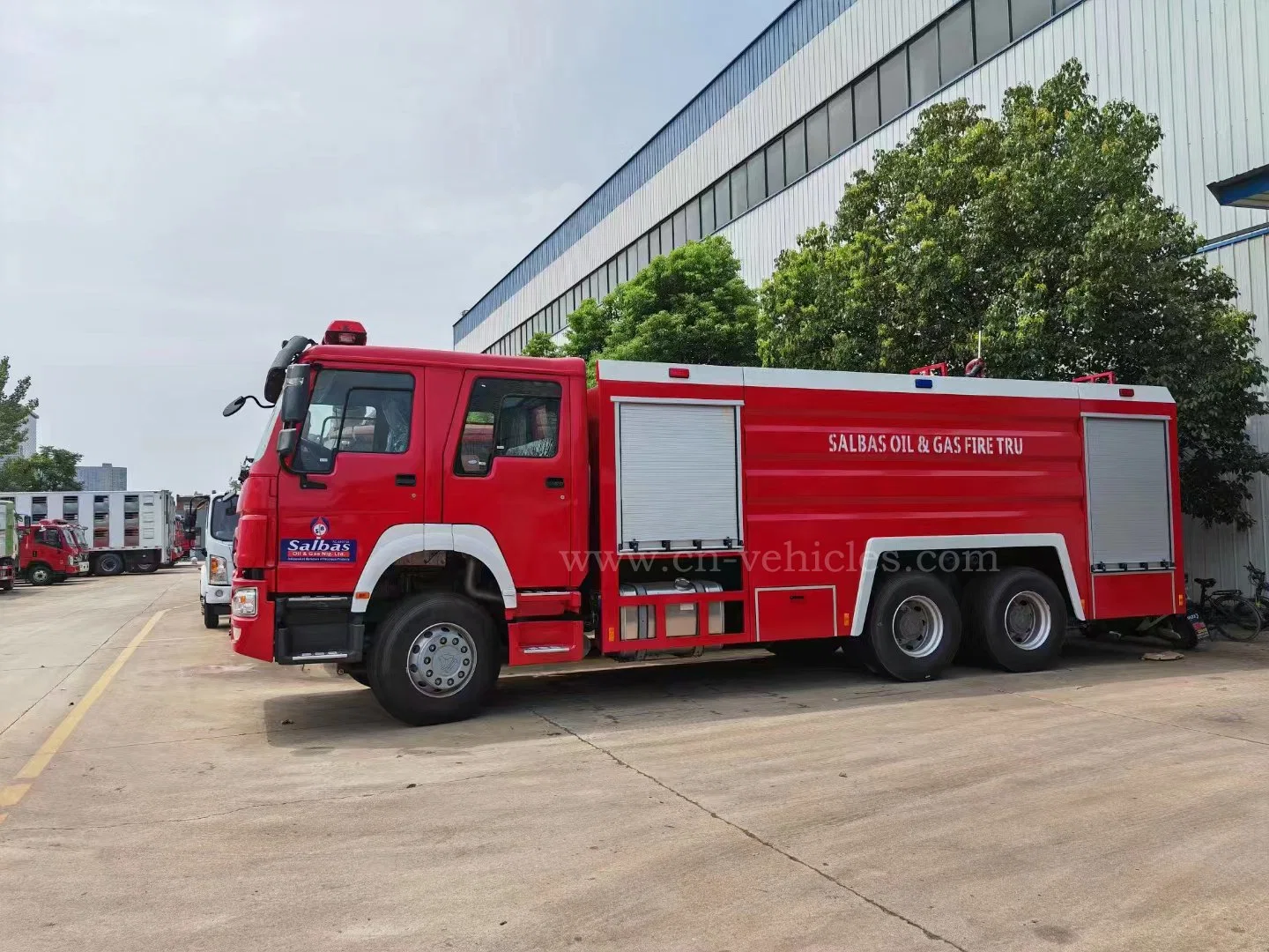 COMO 6X4 Caminhão de Combate a Incêndio com Tanque de Água e Espuma para Resgate de Bombeiros