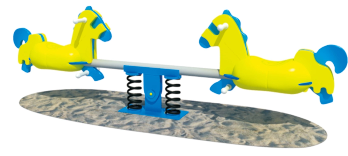 Funny Cartoon Outdoor Playground Rocking Plastic Seesaw Amusement Equipment