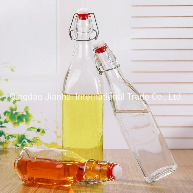 Promotional 250ml Enzyme Bottle Square/Cylinder 500ml Glass Bottle