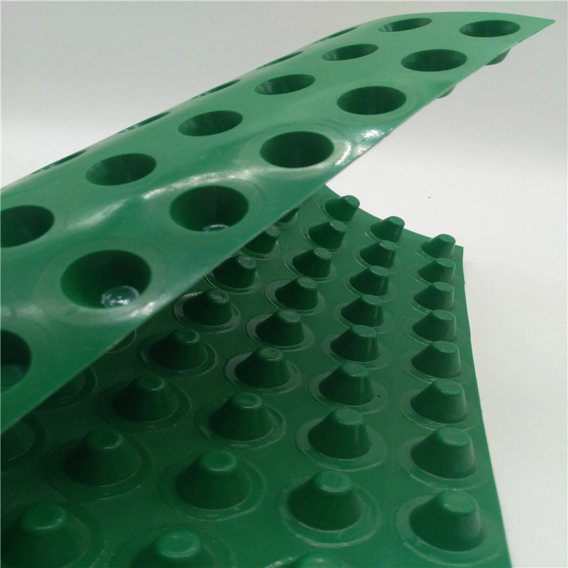 HDPE Water Impounding Waterproof Roof Garden Dimple Drainage Board with Geotextile