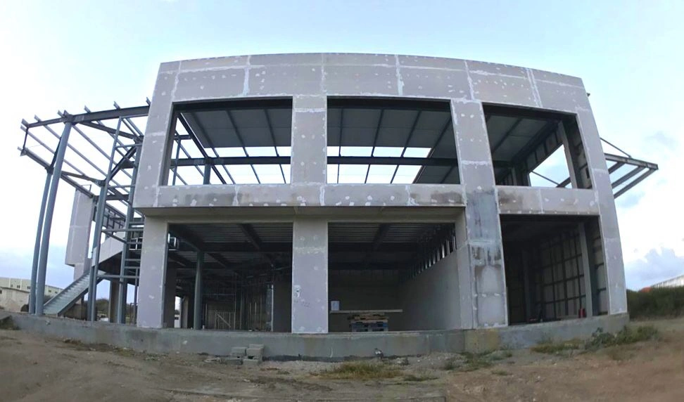 Стальные конструкции демонстрационный зал/ выставочный зал в Арубе