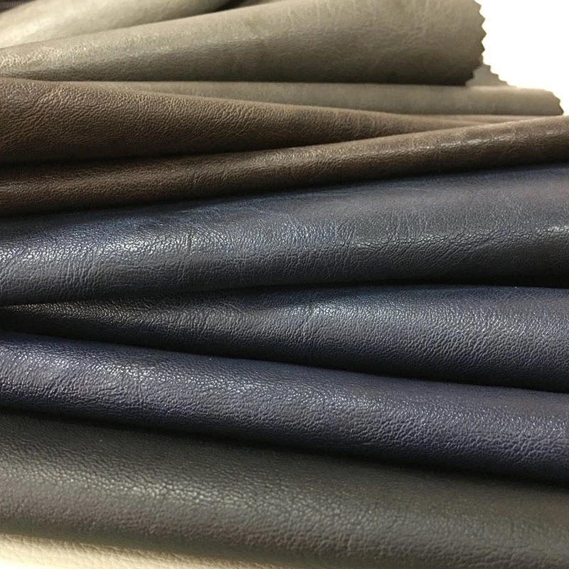 Hot Sale Home Textile Faux PVC PU Garment Rexine Artificial Synthetic Leather Fabric for Sofa Chair Furniture Jacket- Sola