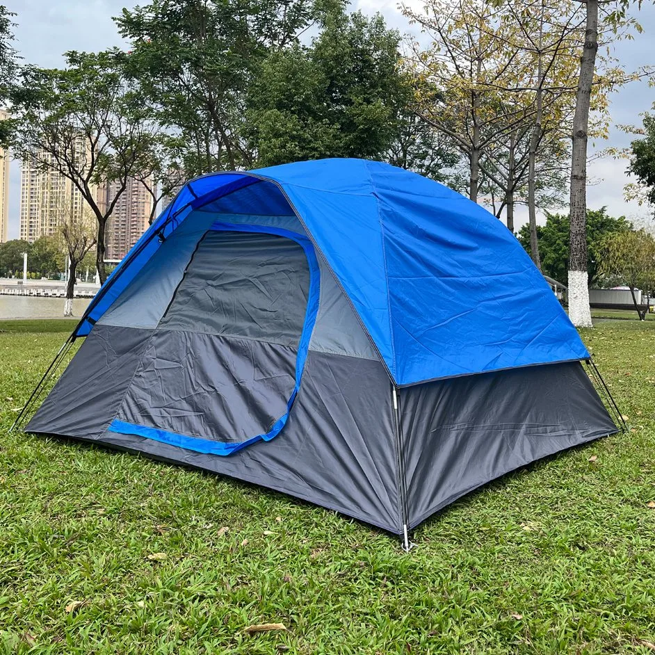 Tente extérieure pour le camping, imperméable, légère et facile à monter, double couche, adaptée pour l'hiver, les activités en plein air, la randonnée et les voyages avec sac à dos.