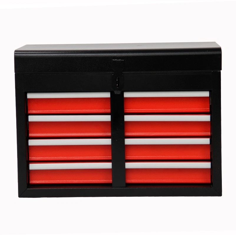 Metal Tool Box Four-Layer Drawers with Lock Safety Box and Handle