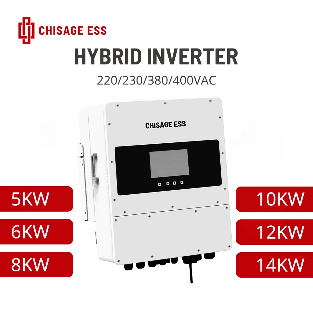 Inversor híbrido trifásico ligado e desligado Mars-12kw, garantia de 5 anos, baixa tensão de 48 V.