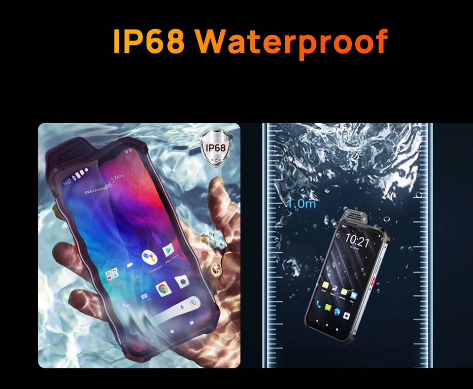 Manufactur Uniwa celular W888 Mobile 4GB 64 GB de HD con pantalla táctil de 6,3 Waterdrop Global Telefones Celulares 4G Impermeable IP68 Smartphone NFC