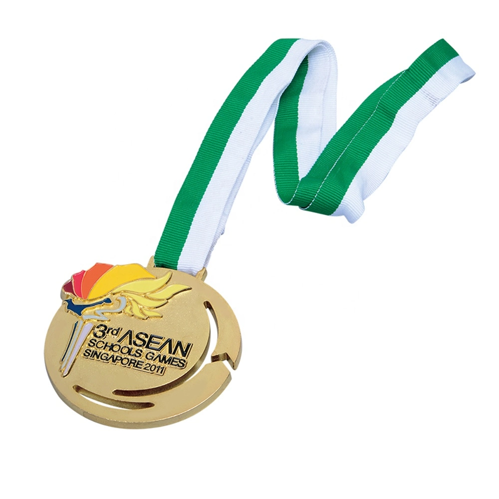 Gold Zinc Alloy Sports Champion Honor Blank Custom Metal Medal