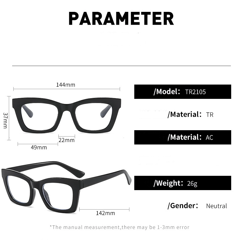 Wholesale/Supplier New Arrival Brand Designer Fashion Cat-Eye Anti Blue Light Optical Glasses with Negative Ion for Man and Women