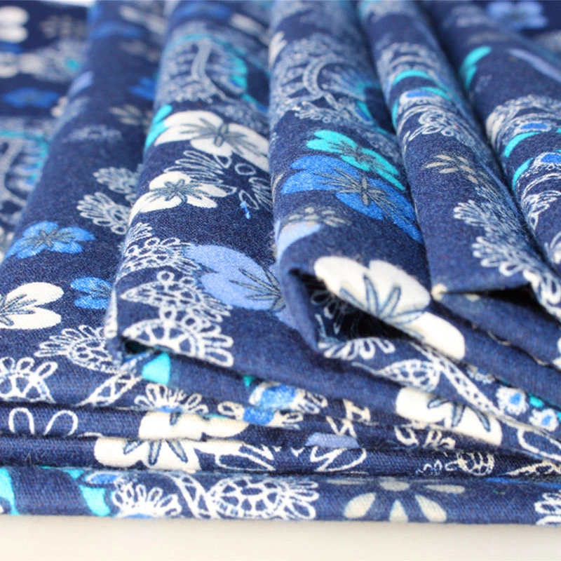 High Quality Shirting Textile Fabric 100% Cotton Custom Printed Shirt Fabric