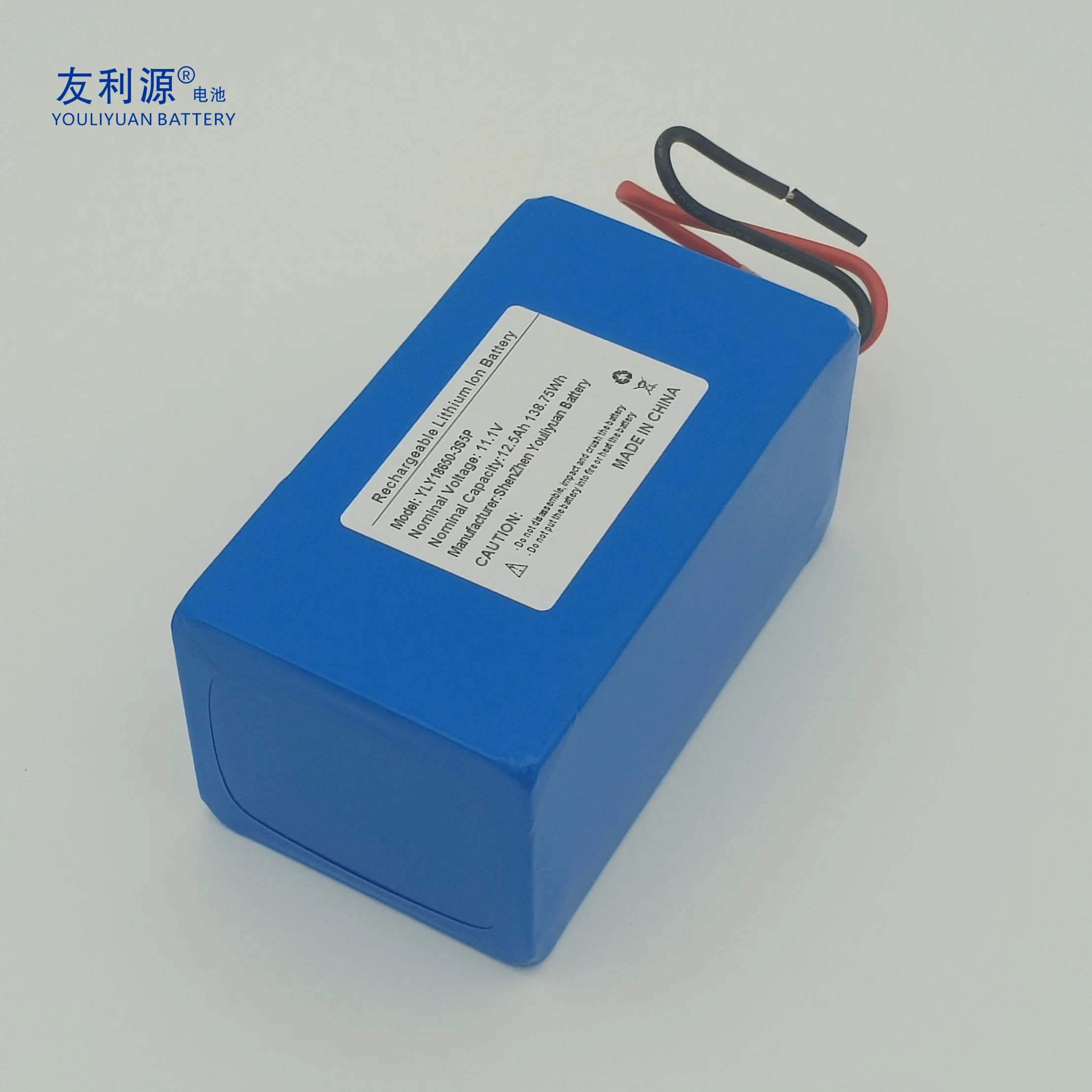 Bateria de lítio de 18650 3s5p bateria de iões de lítio recarregável de 11,1 V e 12.5ah Com luz do relvado