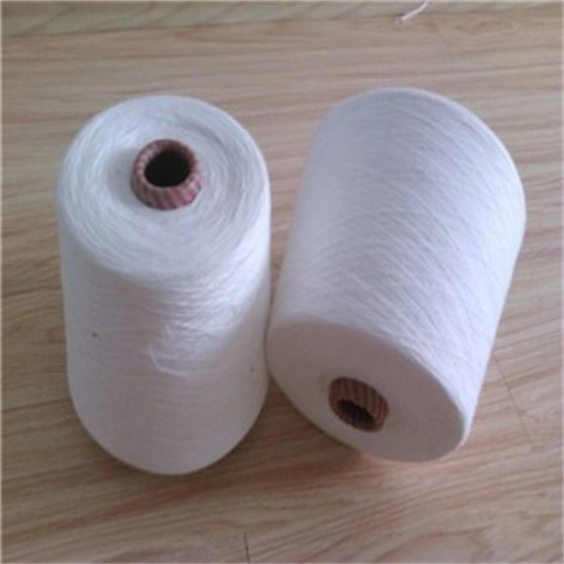 Cheap Raw White Virgin/Recycled Ne16s 20s 30s 40s Yarn Spun Polyester