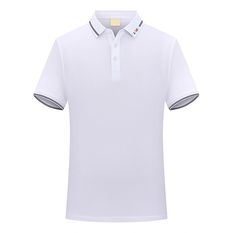 High End Business Work Clothes Summer Short Sleeved Men's and Women's Printed Logo Polo Shirt