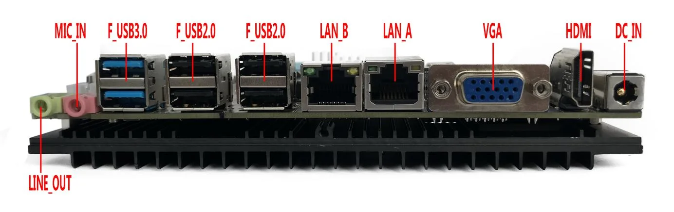 Manufacturprice Haswell-U Broadwell-U الجيل الخامس CPU 165*115 مم حجم اللوحة الأم 4 بوصات