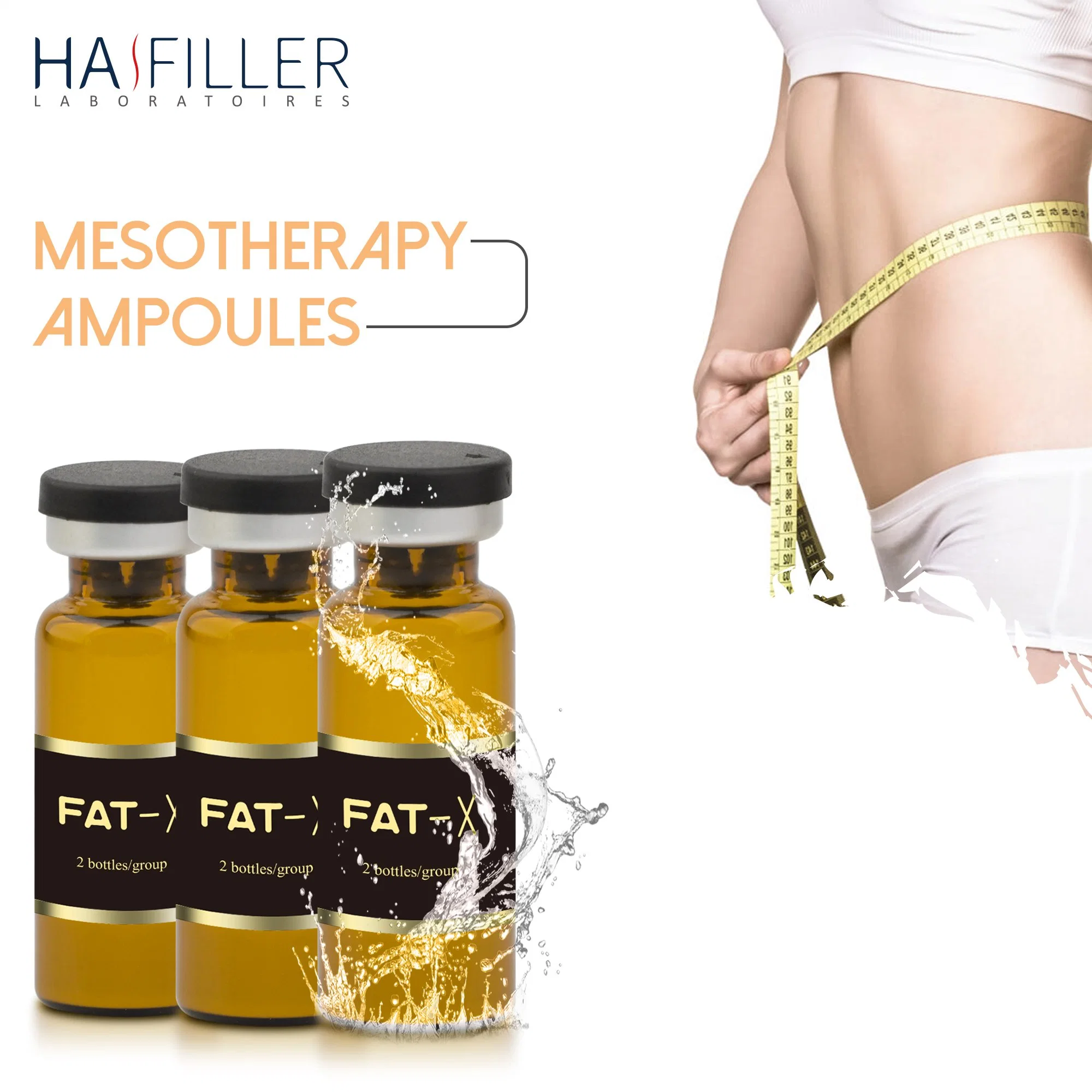 Double Chin Slimming L Carnitine injection anti Cellulite Fat-X Solution Beauté en Mésothérapie