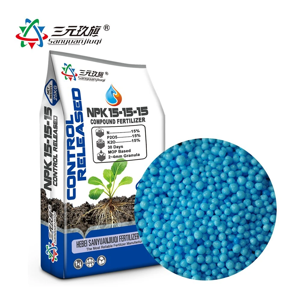 Fertilizante químico NPK 15-15-15 Controle lançou fertilizante