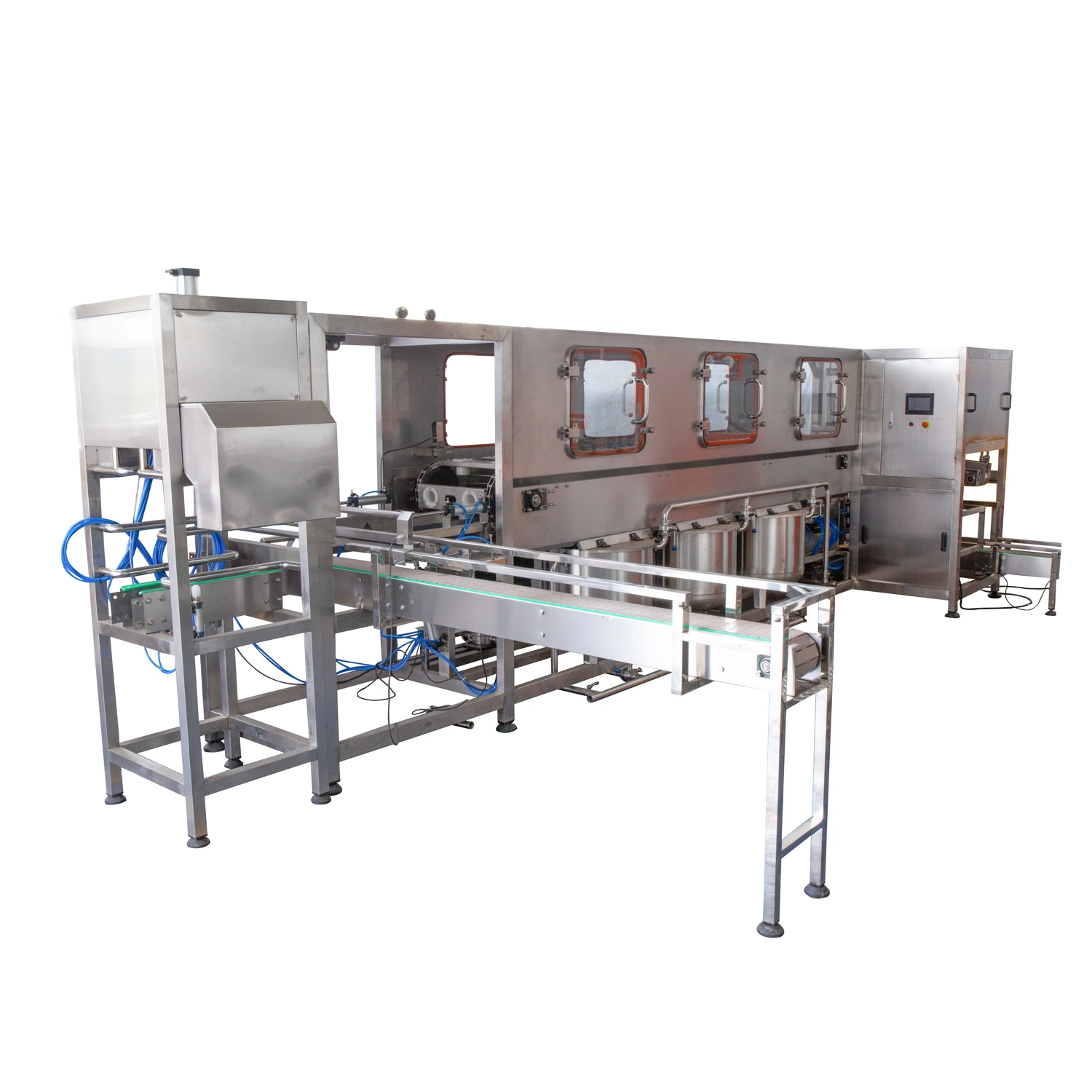 Machine de production de remplissage / embouteillage / conditionnement d'eau pure / potable en bouteille de 5 gallons / 20L.