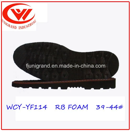 Rubber Outsole Outdoor Shoes Sole with Rubber Foam