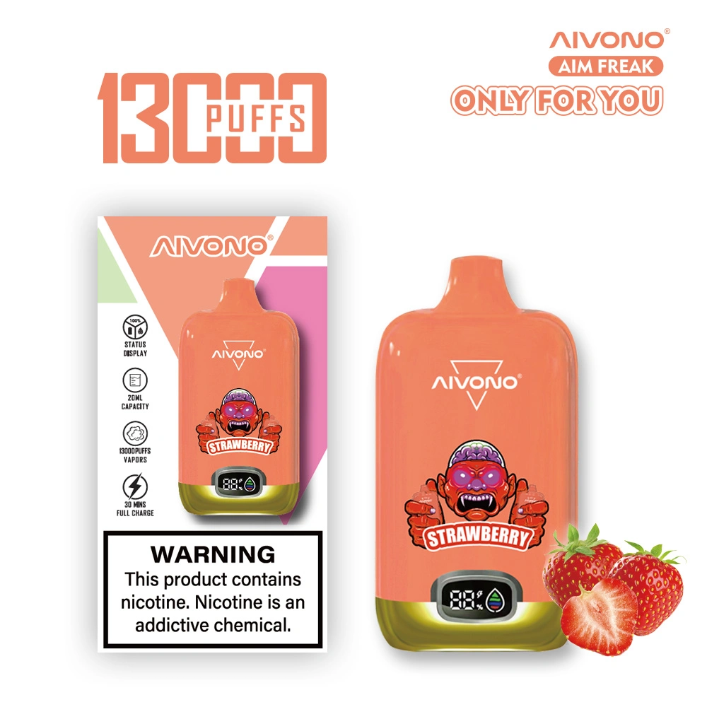 Aivono Vape 13000 Puffs LED Display Digital Vaping Mod Disposable/Chargeable Vape Vs Randm Vape 12000 Puffs E Cig Wholesale/Supplier Electriic Cigarette Pod