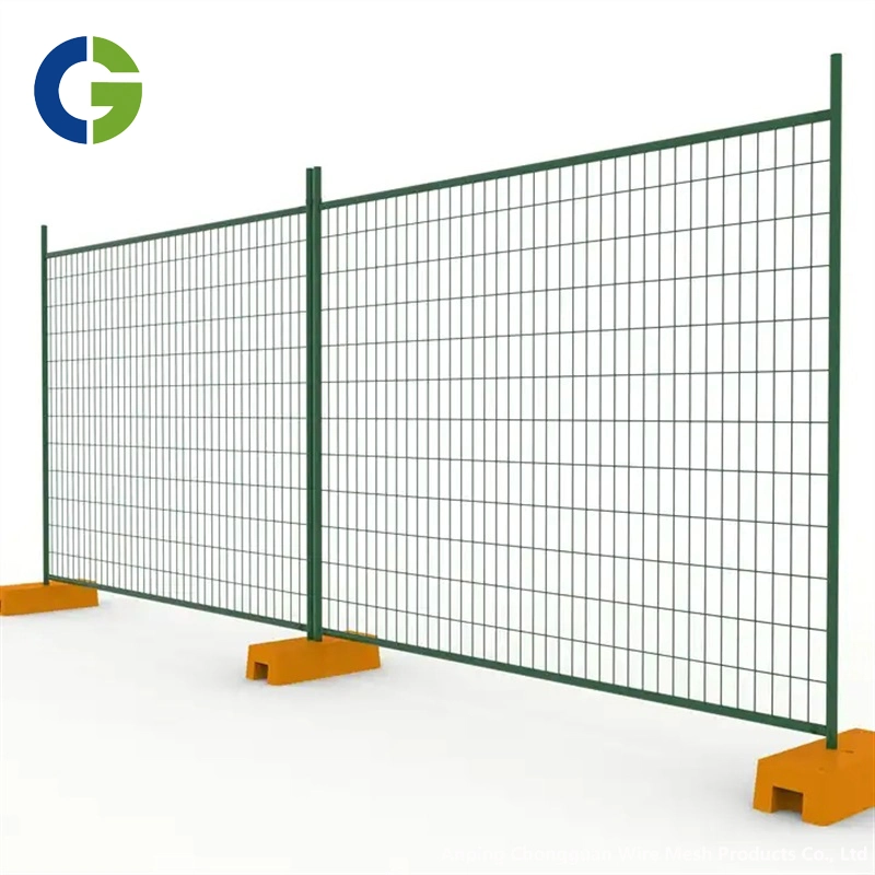 Instale facilmente o site de Segurança de utilização temporária para o Canadá no Exterior Fence multidão Barrier tinta em pó Fence Campo galvanizado Fence portátil