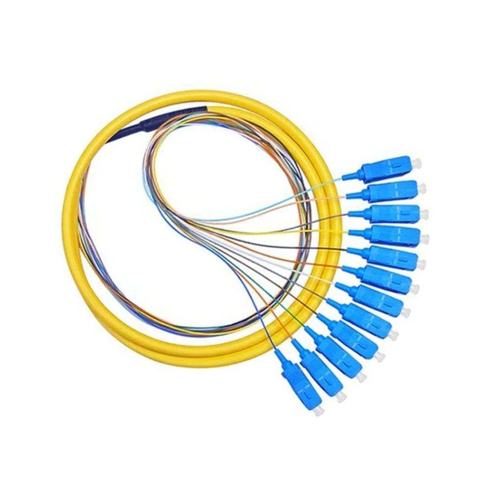 FTTH 2-144 Core 0.9/2.0/3.0mm Single Mode Fiber Optic Bundle Pigtails