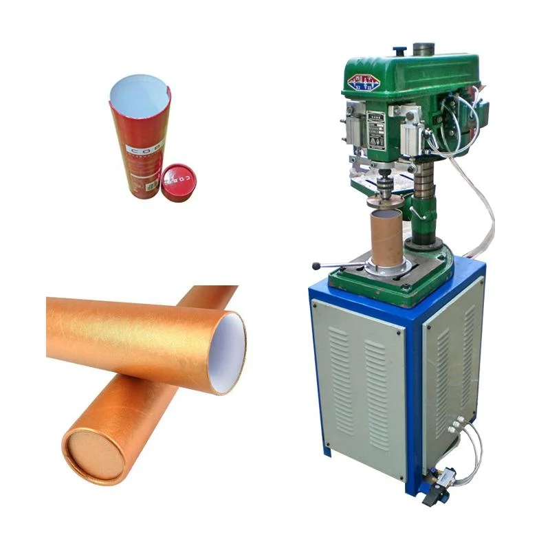 Cylinder Paper Tube Edge Curling Sealing Machine