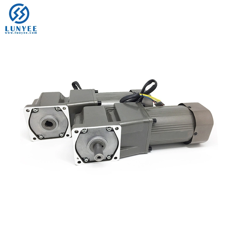 220V Single Phase 180W Hollow Shaft Right Angle AC Gear Motor with Reducer Brake for Punching Machines