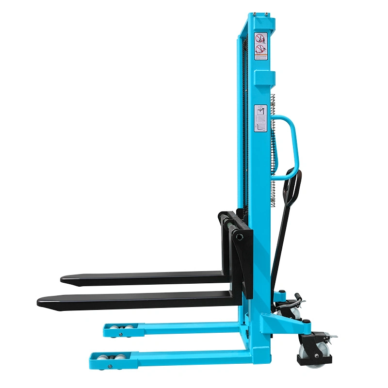 1ton, 1.5ton, 2ton 1.6meter Manual Hydraulic Forklift Trucks Portable Hydraulic Lift Pallet Stacker