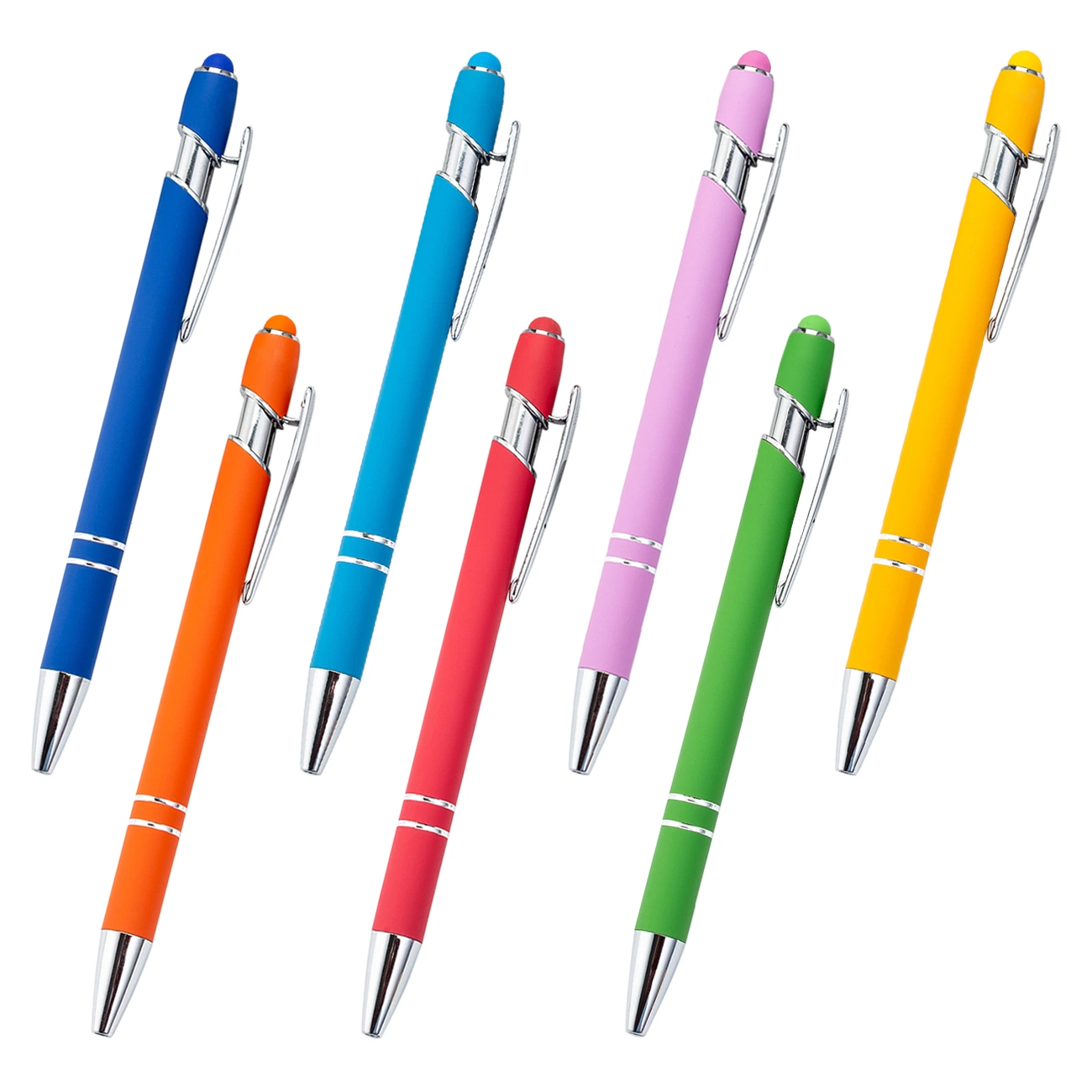 Metallic Ball Custom Logo Multifunction Stylus Ballpoint Pen