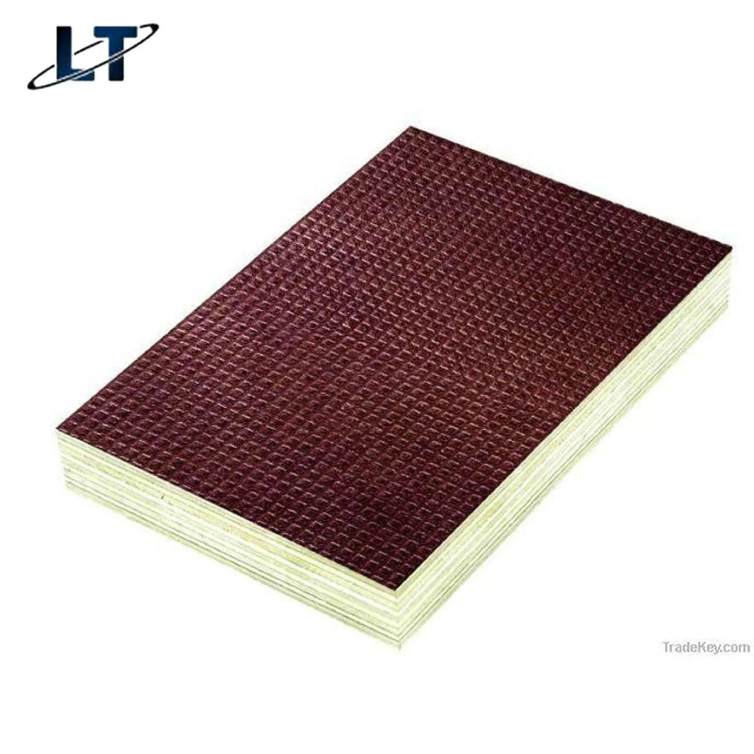 Linyi 4X8 18mm PP Green Plastic Plywood Sheet for Concrete Formwork Plastic Film Faced Plywood