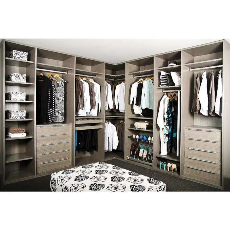 Cbmmart Luxury Modern Walk in Closet Cabinet Storage Wardrobe Dressing Room